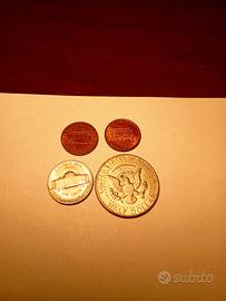 lotto monete usa - mezzo dollaro argento 1967