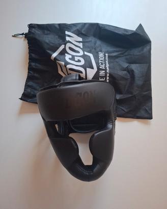 casco boxe kickboxing L XL madgon nero sparring