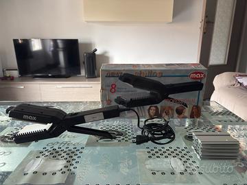 Piastra per capelli Max con 8 piastre intercambiab