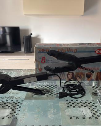 Piastra per capelli Max con 8 piastre intercambiab