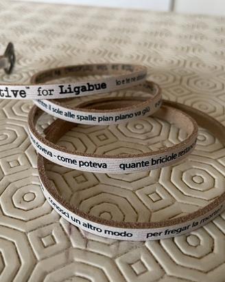 Bracciale, braccialetto We positive frase Ligabue