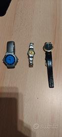 Tre orologi originali, con batteria scarica