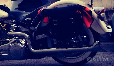 Harley Davidson Scarico 2 in 2 Fishtail Vans&Hines