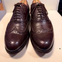 Scape Uomo wingtip/full brogue marrone scuro