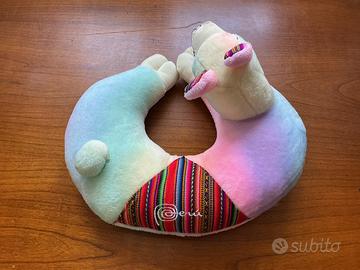 Cuscino Collo da Viaggio Peluche Alpaca Perù