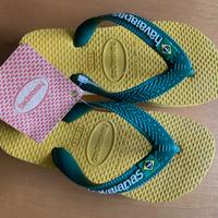 Havaianas Baby Brasil Bambino giallo verdi 25 26