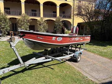 Barchetta canadian in alluminio 4.30 m