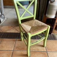 Sedie legno colorate