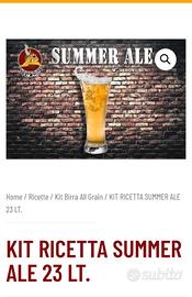 Kit birra all grain Summer Ale 