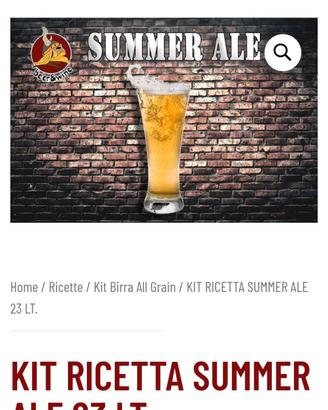 Kit birra all grain Summer Ale 
