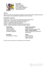 Operaio disponibile