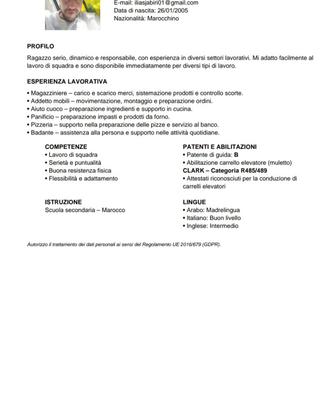 Operaio disponibile