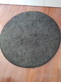 Tappeto tondo nero