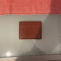 Portafoglio vintage Hispania in vera pelle marrone