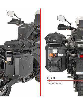 GIVI PLO9227CAM PORTAVALIGIE LAT. CF MOTO 800MT-X 