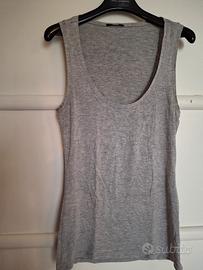 Canotta grigia in cotone.  Tezenis. Tg. XS