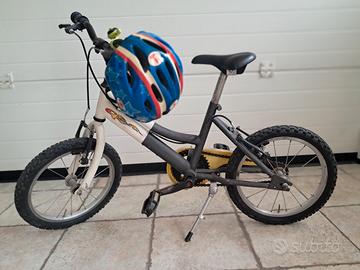 Bici da bambino 16''  con casco