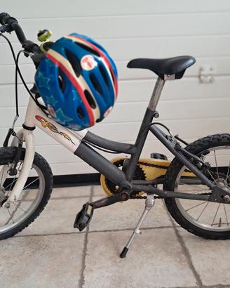 Bici da bambino 16''  con casco