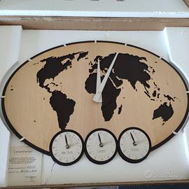 Orologio Mappamondo Calligaris – Multi‑Time Zone