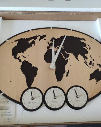 Orologio Mappamondo Calligaris – Multi‑Time Zone