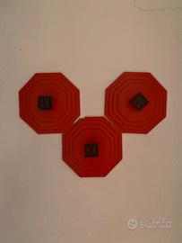 3 Attaccapanni da muro vintage anni 70