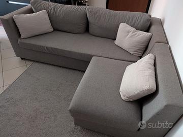 Divano angolare con penisola separabile – grigio