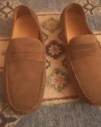 Mocassini per uomo 43 pelle scamosciata marrone