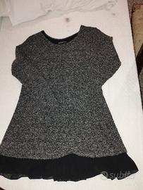 abito donna Michelangelo Milano grigio e nero  