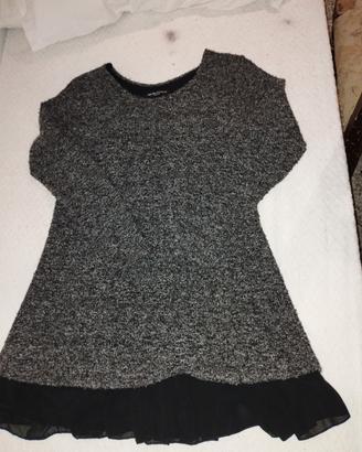 abito donna Michelangelo Milano grigio e nero  