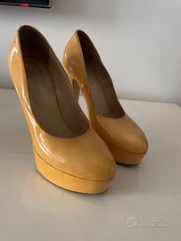 Tacchi alti  giallo lucido  Flavio Castellani