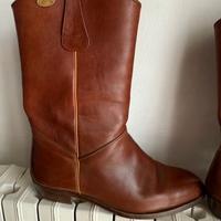 Stivali uomo Barracuda in pelle anni 80 - Vintage