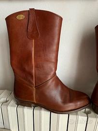 Stivali uomo Barracuda in pelle anni 80 - Vintage