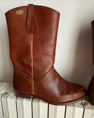 Stivali uomo Barracuda in pelle anni 80 - Vintage