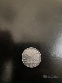 Moneta 50 centesimi 1940 Italia.