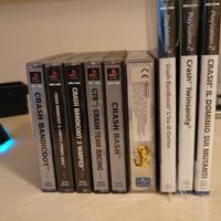 Crash Bandicoot 1,2,3,CTR PS1, Crash Ira di Cortex