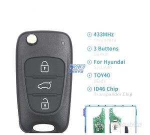 CHIAVE COMPLETA HYUNDAI IX35 I30 3 PULSANTI