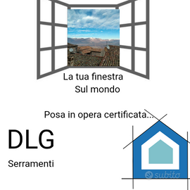 Posatore certificato di infissi in PVC e alluminio