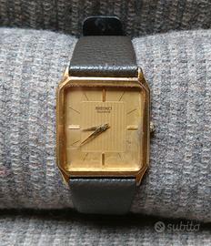 Orologio al quarzo placcato oro Seiko Chariot