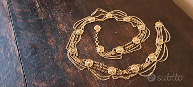 cintura in metallo dorato 