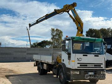 Iveco Eurocargo 150e23 cassone fisso e gru