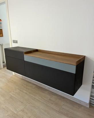 Madia credenza sospesa in legno