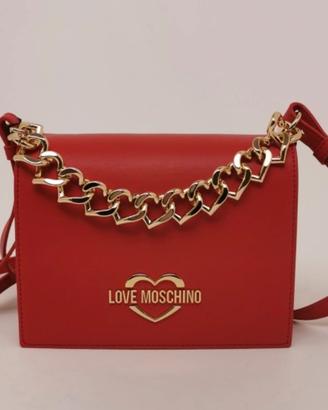 borsa love moschino rossa e oro