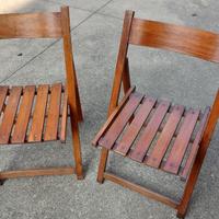 Sedie pieghevoli in legno