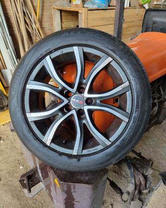 4 Cerchi in lega Mak 16" Gommati per FIAT 500L