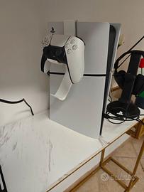 supporto per 2 controller ps5 o controller +cuffie