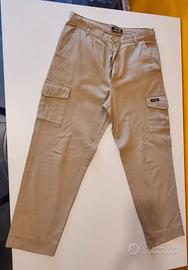 pantaloni uomo in cotone con tasche laterali