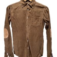 Camicia uomo marrone/camel a coste Alcott