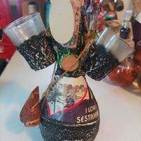 Bottiglia sabbiata liquore dolce GENEPY