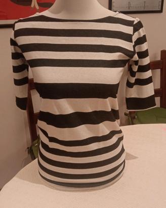 Vicolo - Top a Righe Manica  Corta - Small