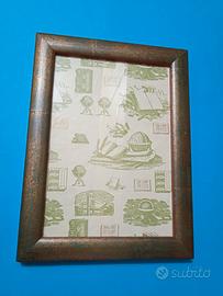 Cornice in legno verde oro (1101)